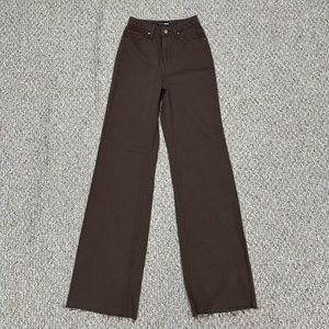 NWOT Fashion Nova brown wide leg pants